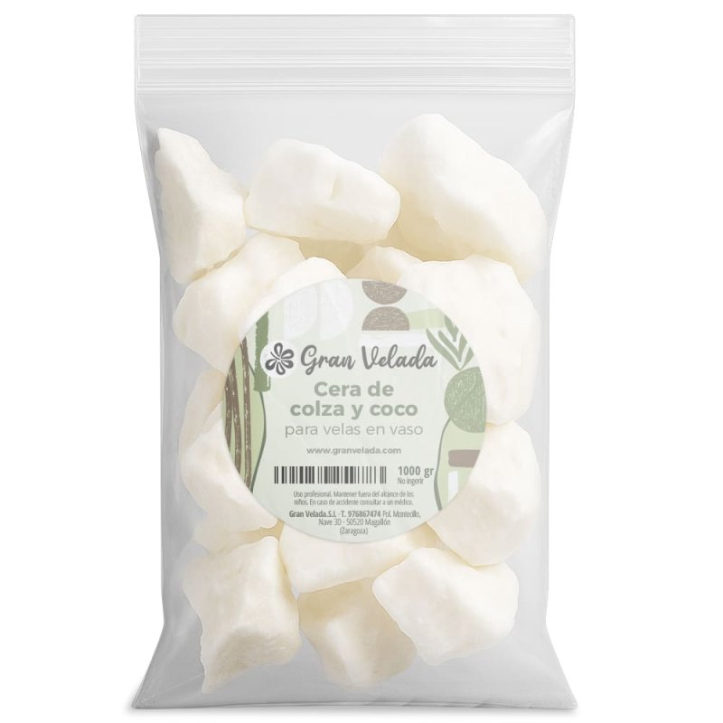 Cera de colza y coco