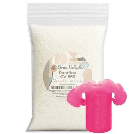 Parafina para hacer velas flor de loto