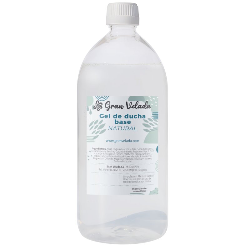 Gel de ducha base natural sin sulfatos