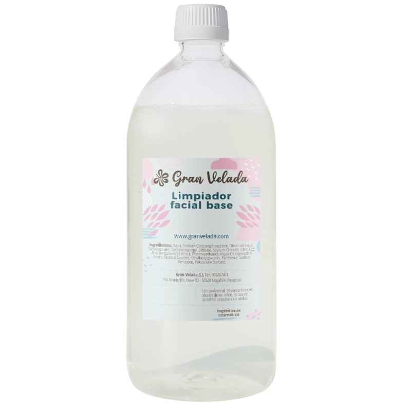Gel limpiador facial base