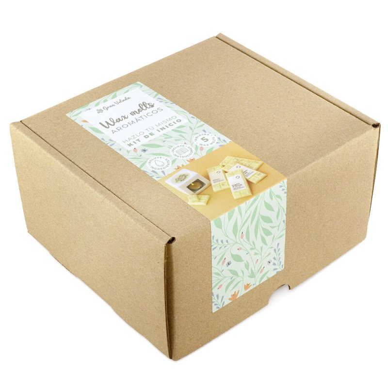 Caja kit como hacer wax melts aromáticos