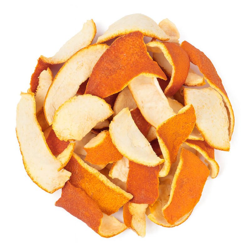 Muestra naranja amarga corteza