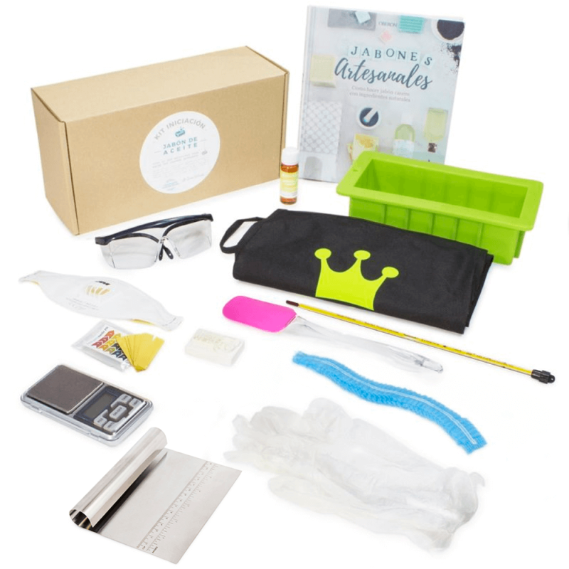 Kit iniciacion jabon de aceite con libro
