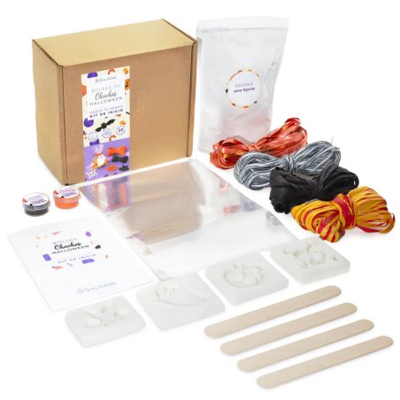 Que contiene el kit como hacer bolsas de chuches para halloween