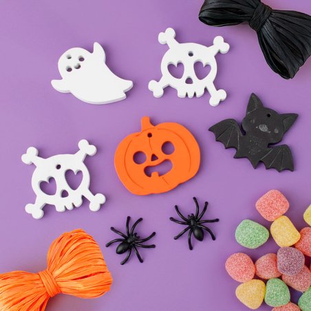 Ejemplo kit como hacer bolsas de chuches para halloween