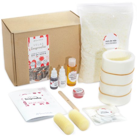 Contenido kit como hacer velas sangrientas