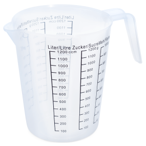 Jarra de mediçao de plastico 1,2 L