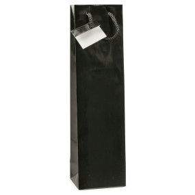 Saco preto para garrafa de vinho 3/4 sem janela