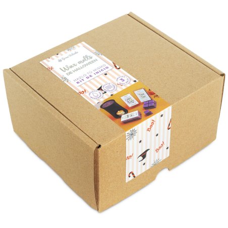 Caja kit como hacer wax melts de halloween