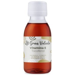 Frasco de vitamina E tocoferol para formulaciones cosméticas