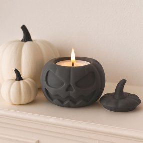 Moule bougeoir citrouille Halloween avec couvercle Moule bougeoir citrouille Halloween avec couvercle