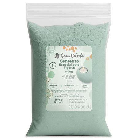Cemento para figuras verde