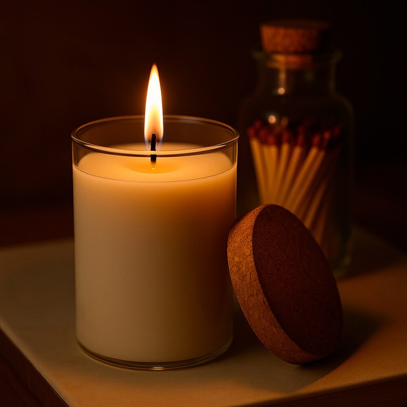 Vaso grande para hacer velas aromáticas