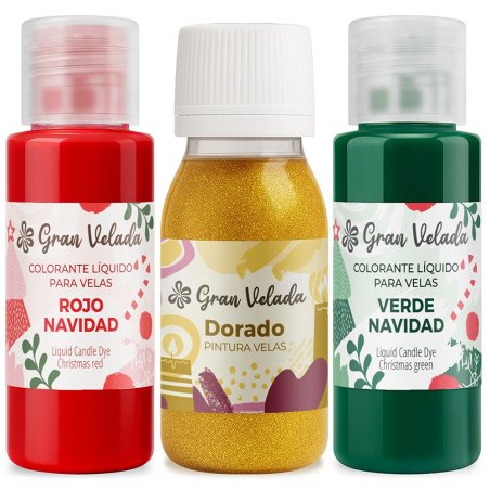 Colorantes velas navidad