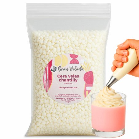 Cera velas tipo nata montada