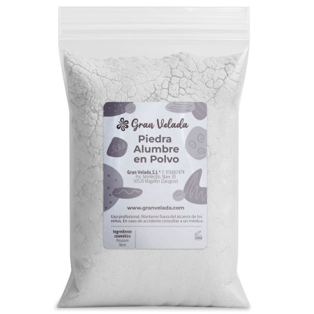 Piedra de alumbre en polvo