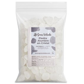 Pierre d'alun en cristaux