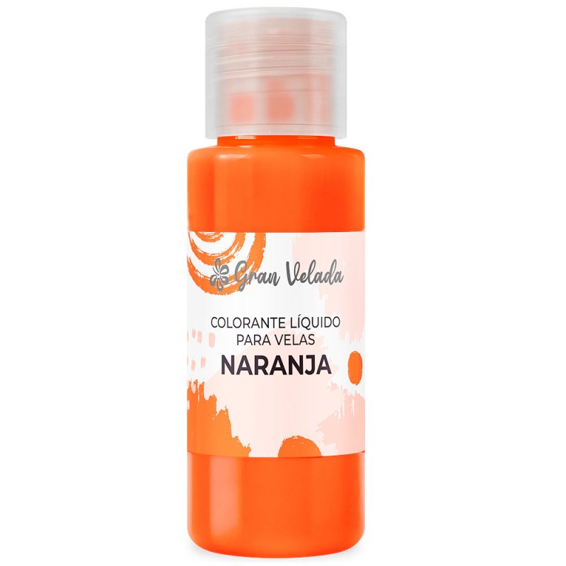 Colorante liquido velas naranja