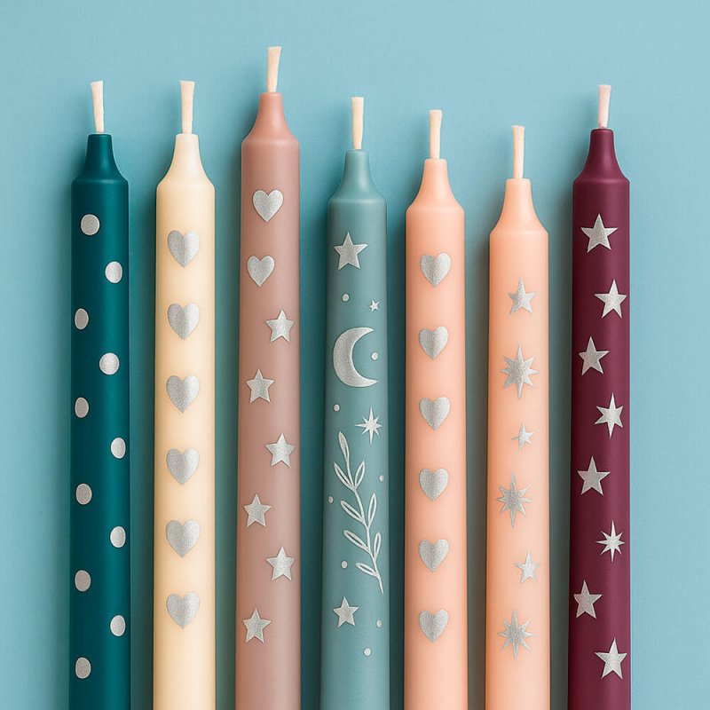 Pintura plateada para pintar velas