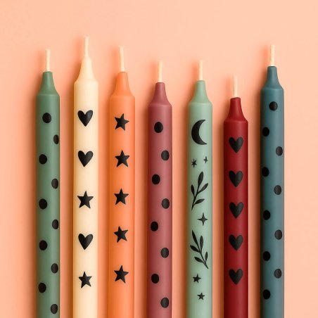 Pintura negra para decorar velas