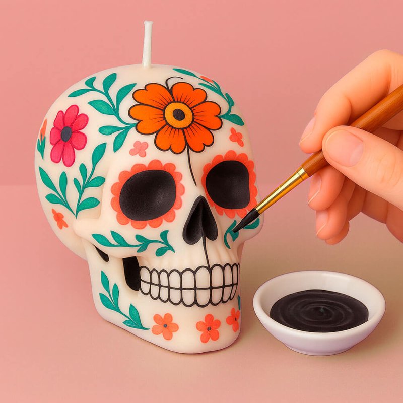 Pintura negra para velas para pintar en velas