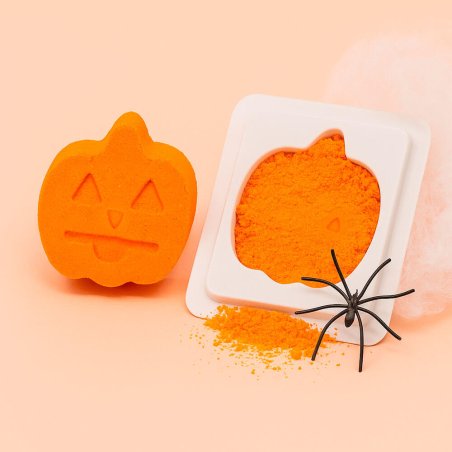 Kit cómo hacer bombas de baño con forma de calabaza