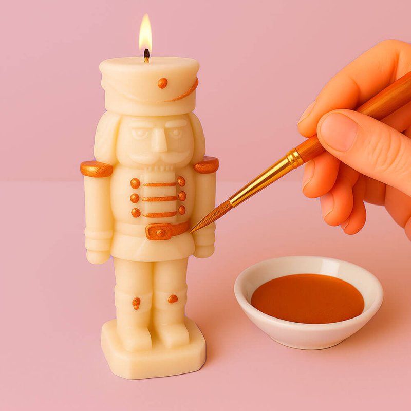 Pintura de color cobre para pintar velas