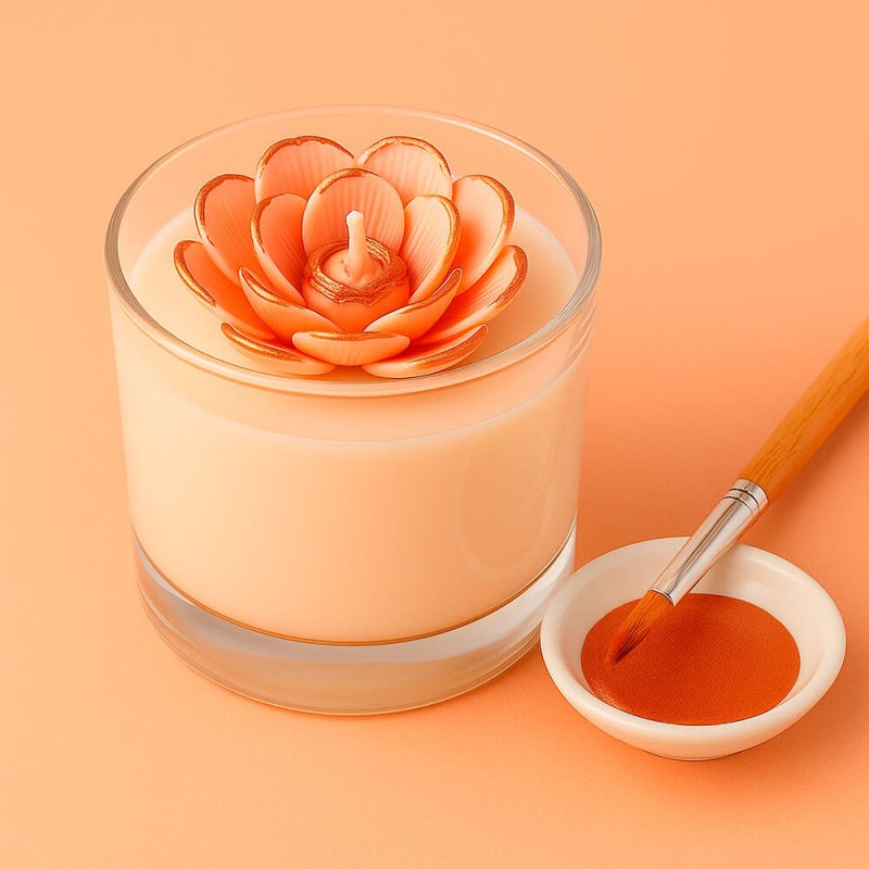 Pintura cobre para decorar velas