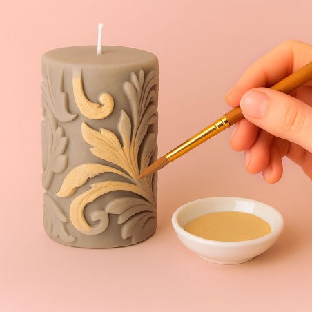 Pintura beige para pintar velas