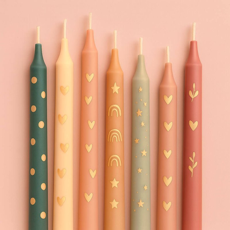 Pintura beige para dibujar en velas