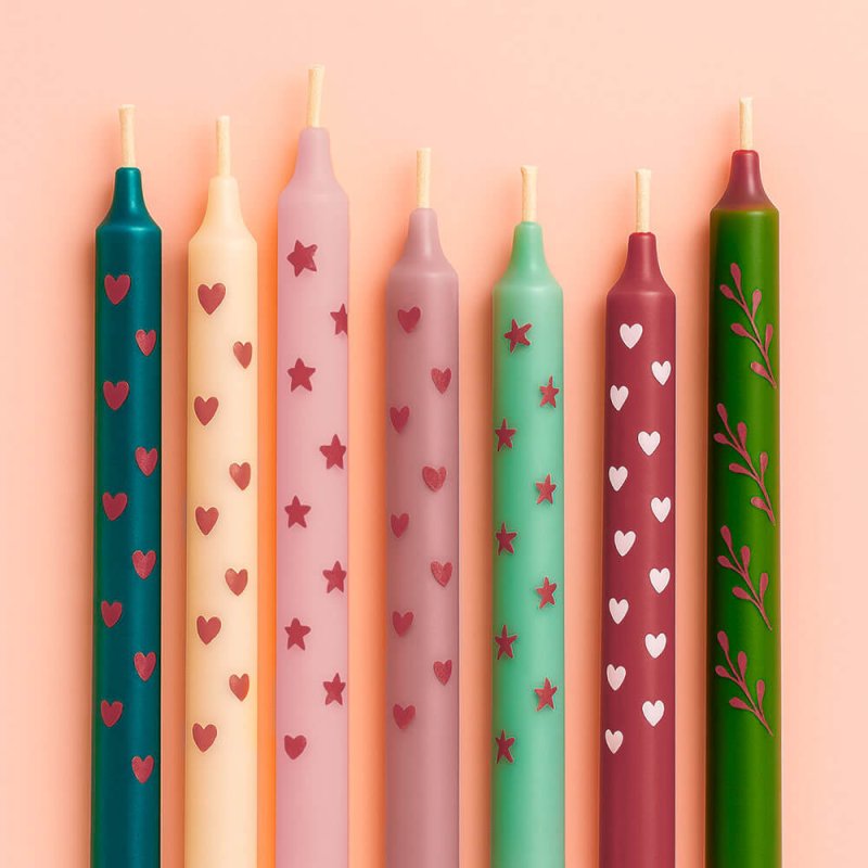 Pintura granate para dibujar en velas