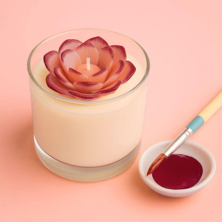 Pintura granate para decorar velas