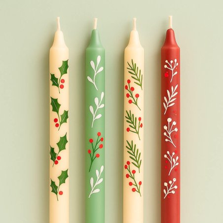 Pintura verde hierba para velas