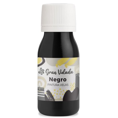 Pintura negra para velas