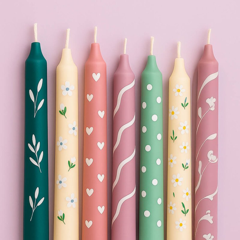 Pintura blanca para dibujar en velas