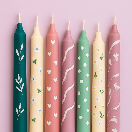 Pintura blanca para dibujar en velas