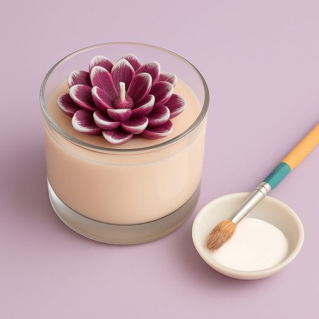 Pintura blanca para decorar velas