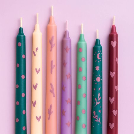 Pintura ciruela para dibujar en velas