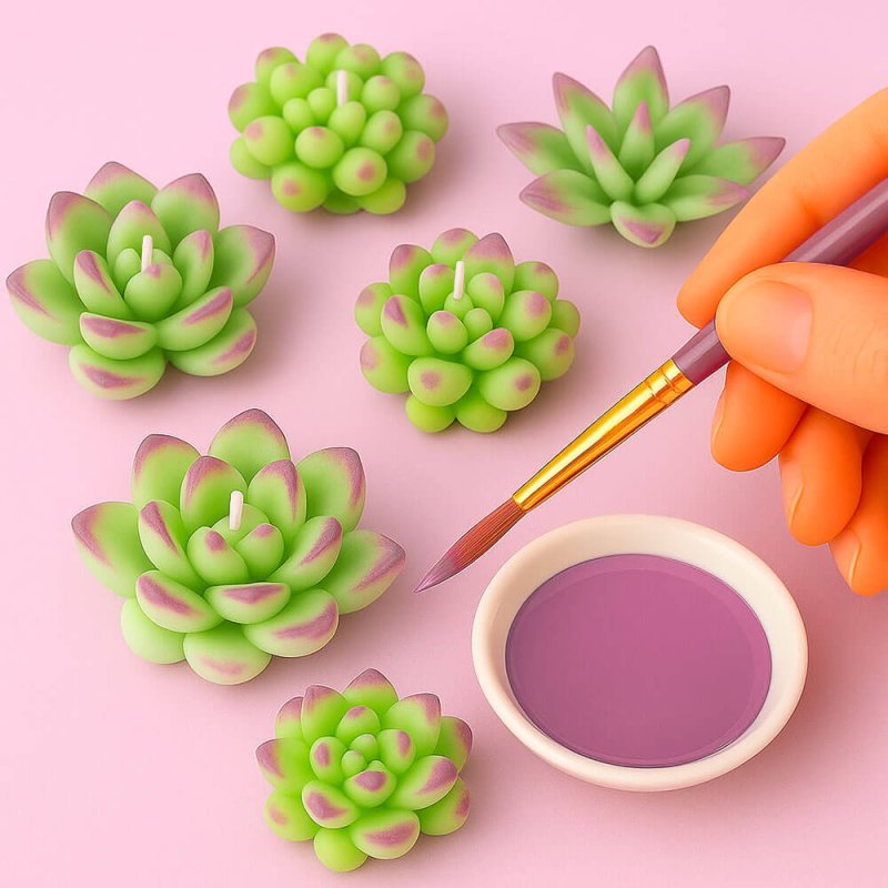 Pintura ciruela para pintar velas