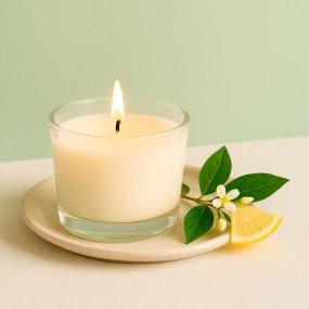 Verre en cristal de 205 ml pour bougies