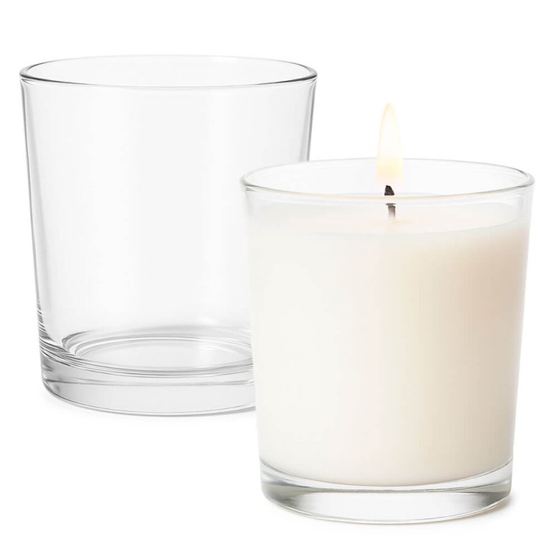 Vaso de cristal para velas de 260 ml