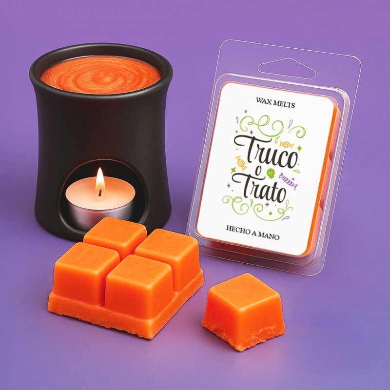 Pegatinas para decorar wax melts Truco o trato