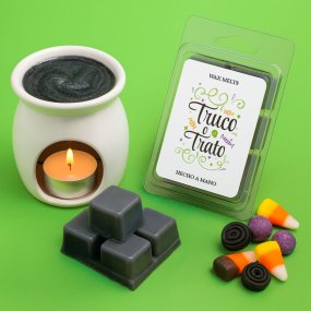 Étiquettes wax melts Des bonbons ou un sort