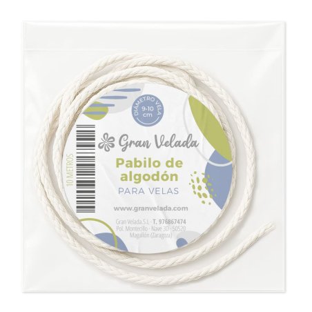 Pabilo de algodon para velas 9-10cm