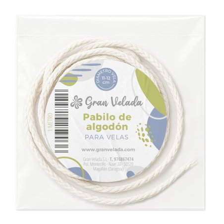 Pabilo de algodon para velas 11-12cm