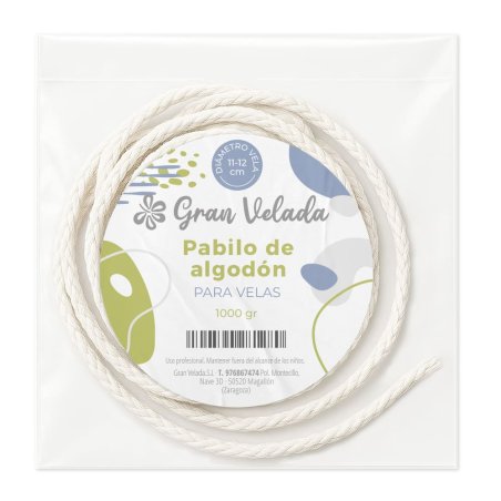 Pabilo de algodon para velas 11-12 cm por mayor