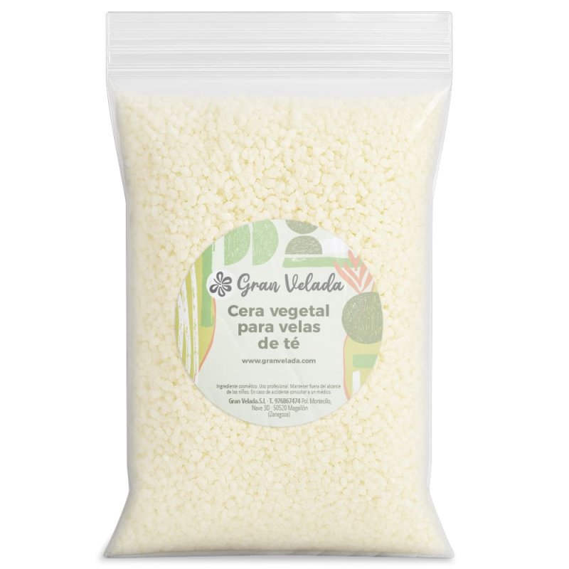 Cera vegetal para velas de té