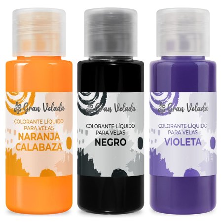 Pack ahorro colores halloween para velas