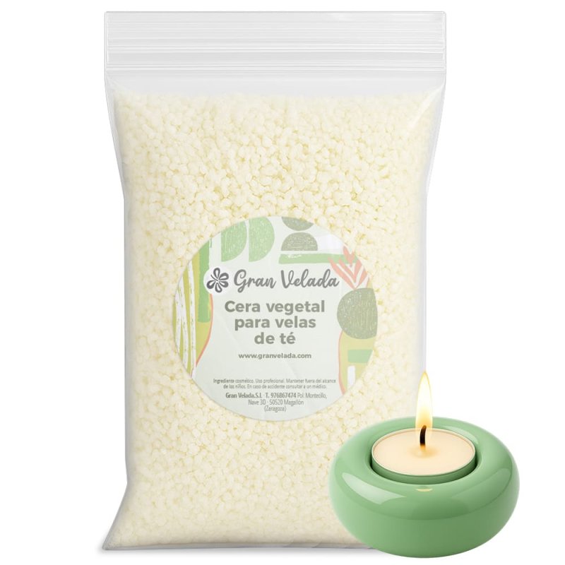 Cera vegetal para velas de té