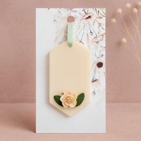 Cartão Floral para cerâmica e cera perfumada